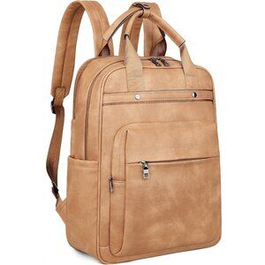 ❤️  Leather Laptop Backpack for Women Stylish Computer Back pacShoulder Bags